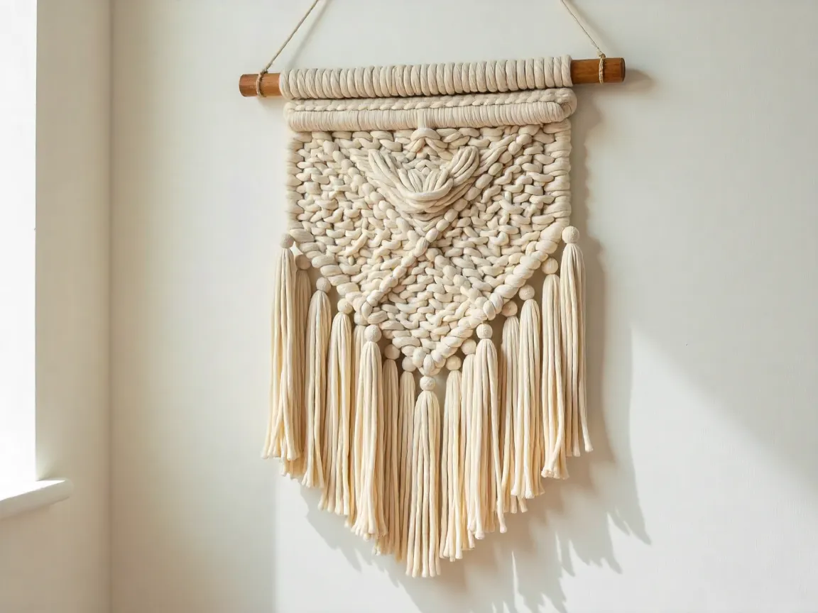 Woven Fiber Wall Hanging
